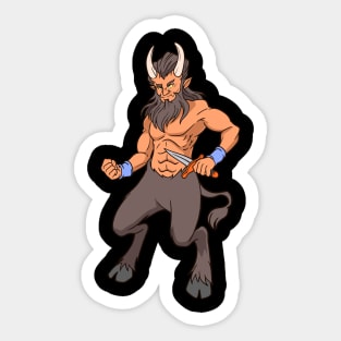 Half man - Half goat - Satyr Sticker